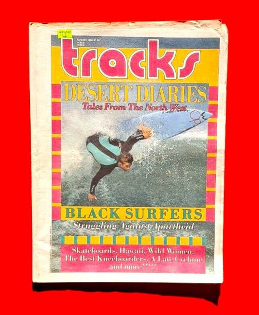 Tracks Magazine August 1986 Australian Surfing Black Surfers Against Apartheid
