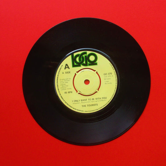 The Tourists ‎I Only Want To Be With You 1979 UK 7" Vinyl Single