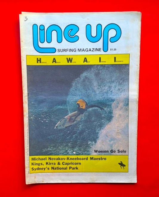 Line Up 63 February 1987 Queensland Australia Surf Magazine Hawaii Women Go Solo