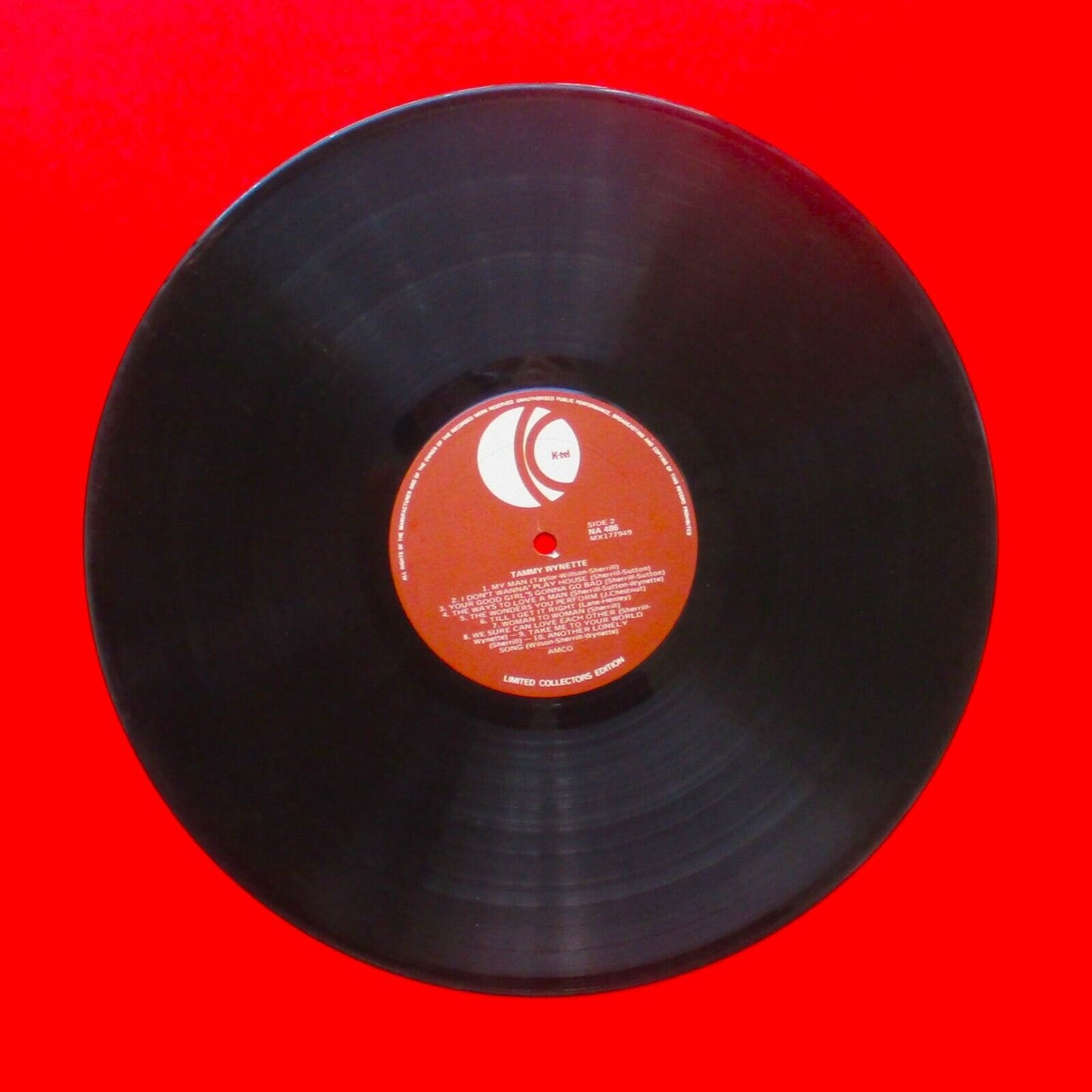 K-Tel Presents Tammy 20 Greatest Hits Of Tammy Wynette 1976 Vinyl LP