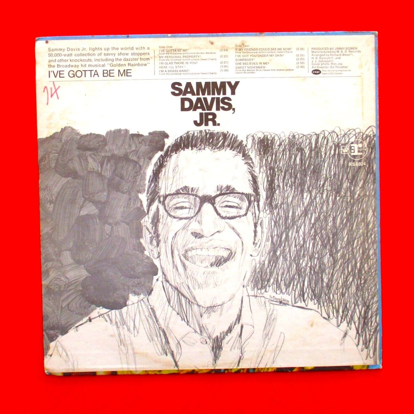 Sammy Davis Jr. ‎I've Gotta Be Me Vinyl Album LP 1968 Australian Jazz