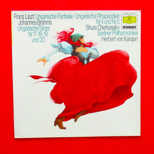 Liszt Brahms Cherkassky Hungarian Fantasy Rhapsodies 4 & 5 Dances 17 to 20 LP