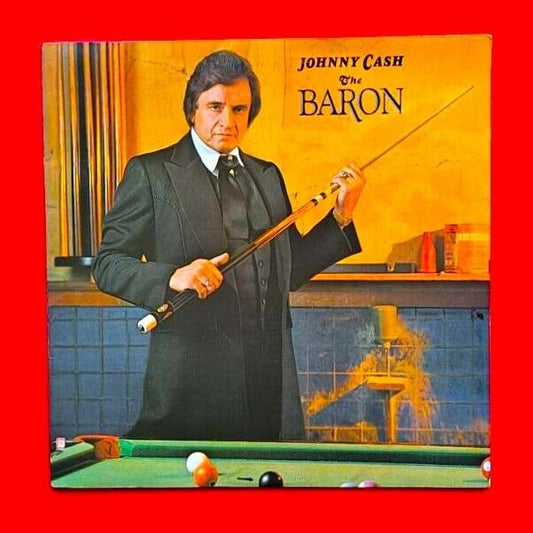 Johnny Cash ‎The Baron Vinyl Album LP 1981 US Santa Maria Pressing