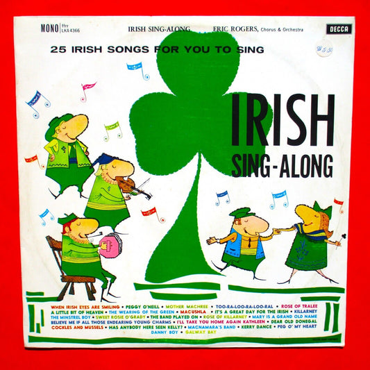 Eric Rogers Denis Martin ‎Irish Sing-Along 1960 Vinyl Album LP
