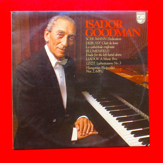 Isador Goodman Piano Vinyl Album LP 1977 Debussy Schumann Liszt Blumenfeld