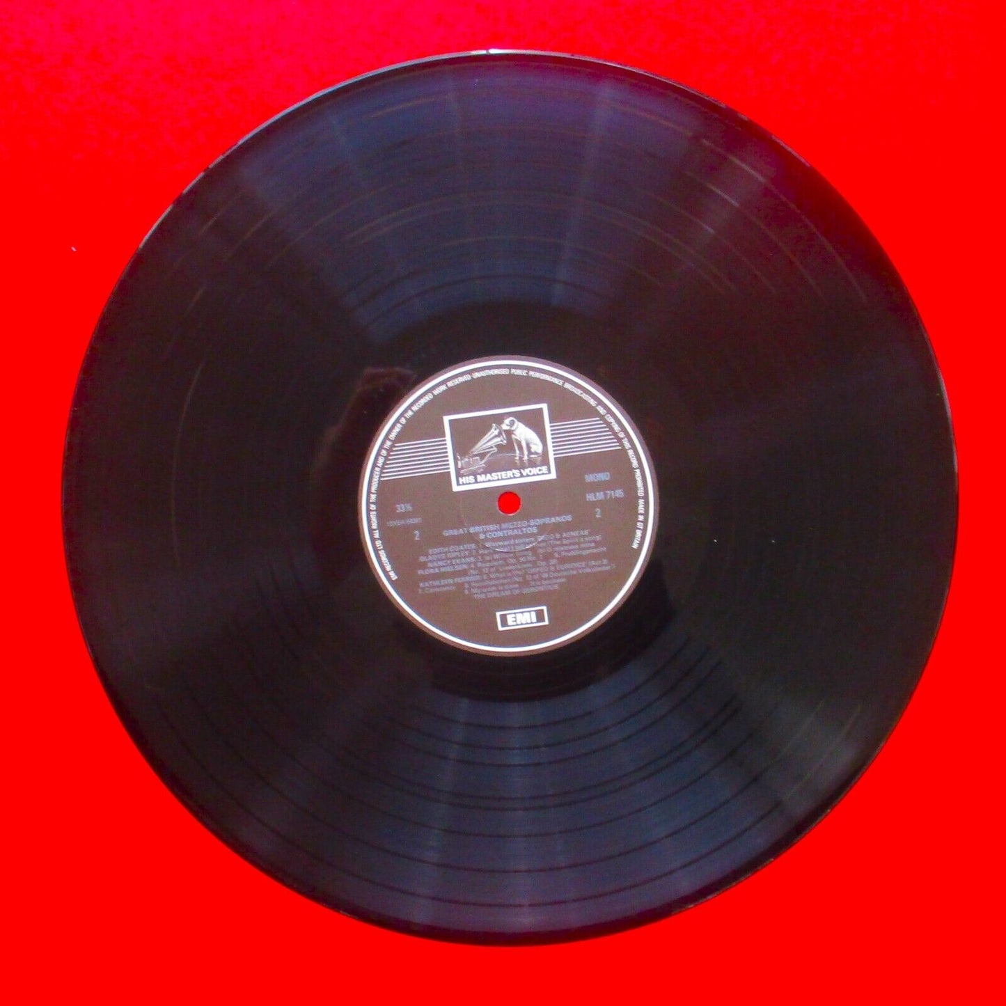 Great British Mezzo-Sopranos & Contraltos Vinyl LP 1978 UK Pressing