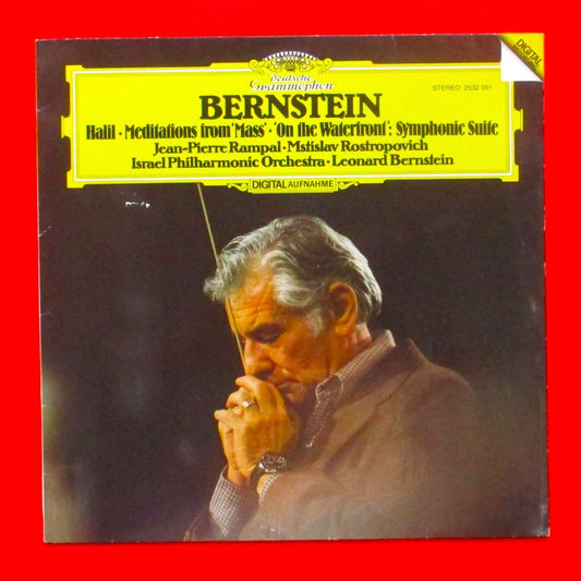 Leonard Bernstein Halil Meditations From "Mass" On The Waterfront Vinyl LP 1982