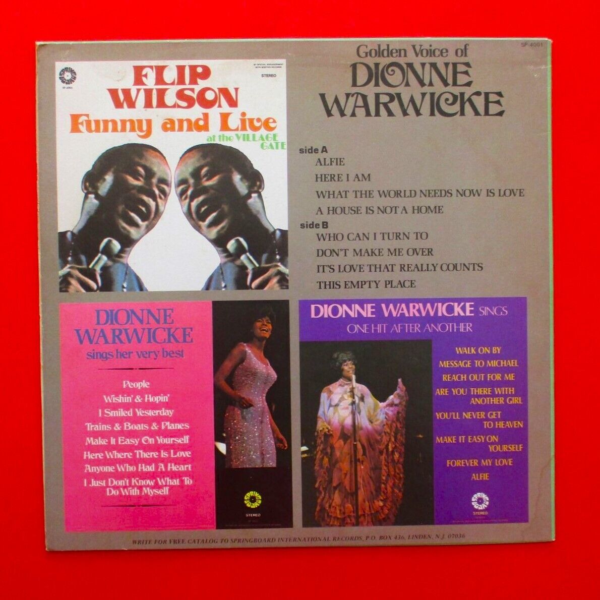 Golden Voice Of Dionne Warwicke Vinyl Album LP 1972 US Pressing