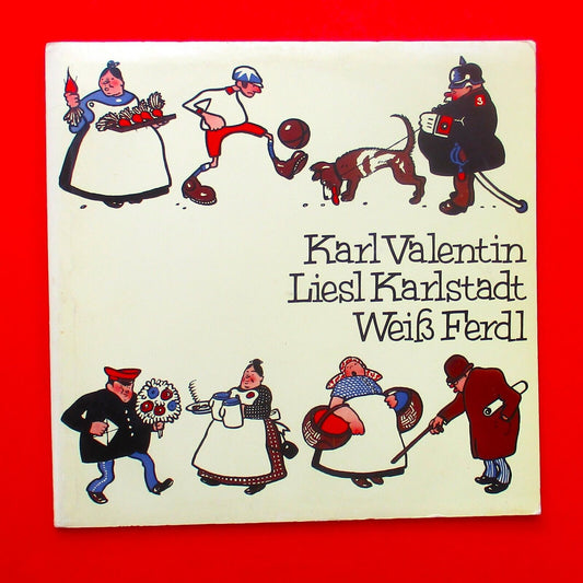 Karl Valentin, Liesl Karlstadt, Weiß Ferdl Double Vinyl Album LP German Comedy