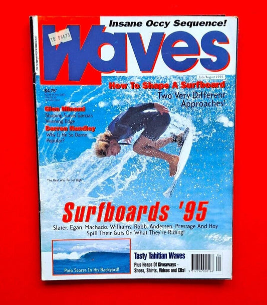 Waves Magazine July August 1995 Australian Surfing Glen Minami Darren Handley