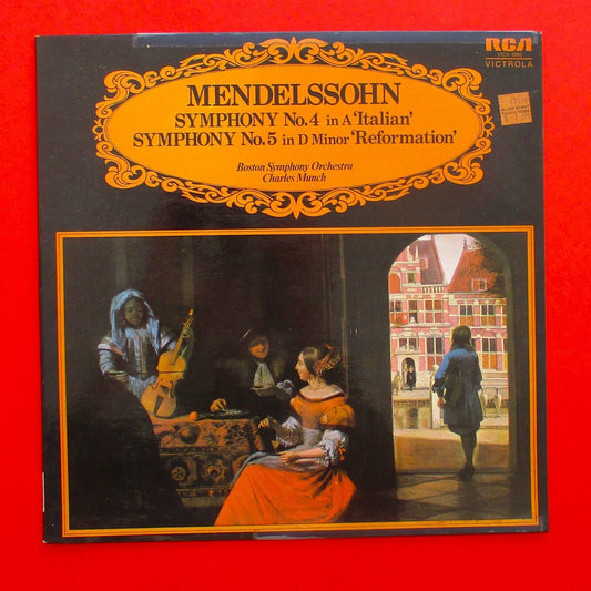 Mendelssohn Symphony No. 4 In A 'Italian' No. 5 In D Minor 'Reformation' LP