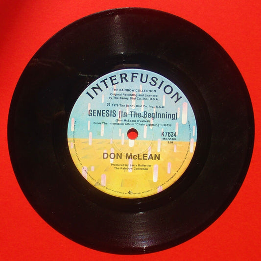 Don McLean ‎Crying 1979 Vinyl 7" Single Australian Pressing