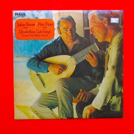 Julian Bream Peter Pears Elizabethan Lute Songs Vinyl Album LP Australian