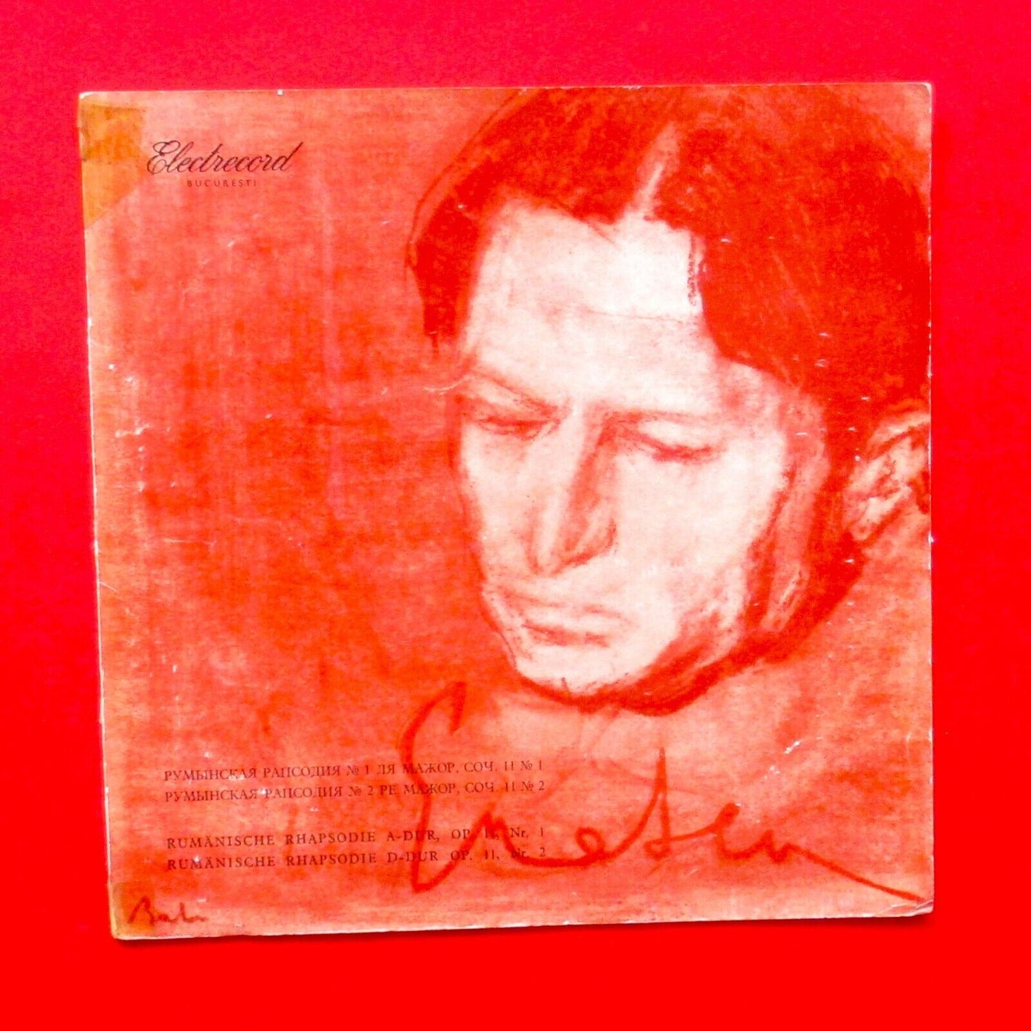 George Enescu Rapsodia Romina 10" Vinyl Romanian Classical