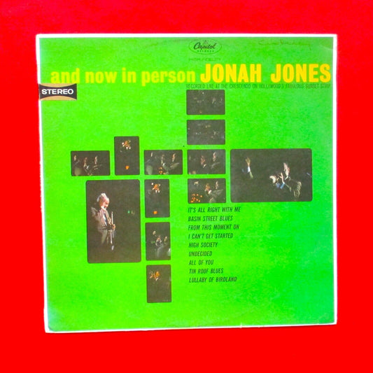 Jonah Jones And Now In Person Jonah Jones Vinyl Album LP 1960s Australian Press