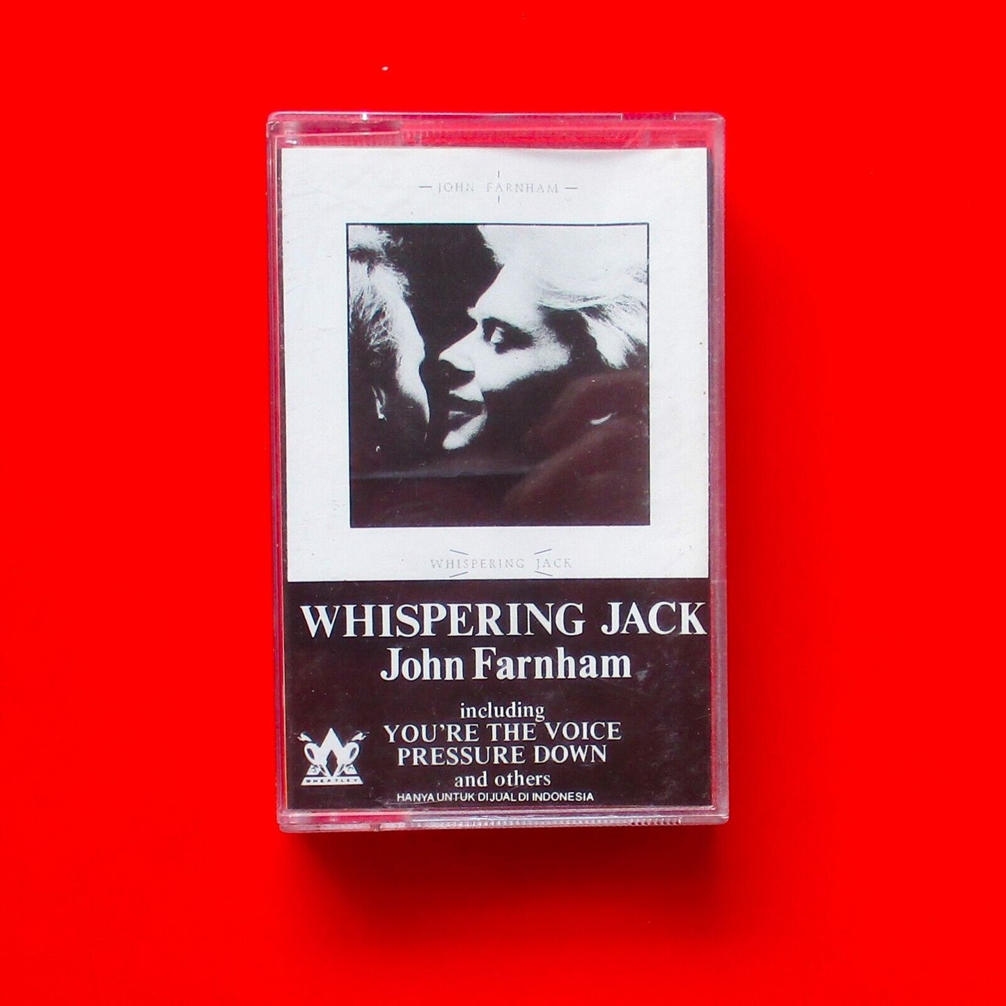 John Farnham ‎Whispering Jack 1987 Indonesian Cassette Album You're The Voice