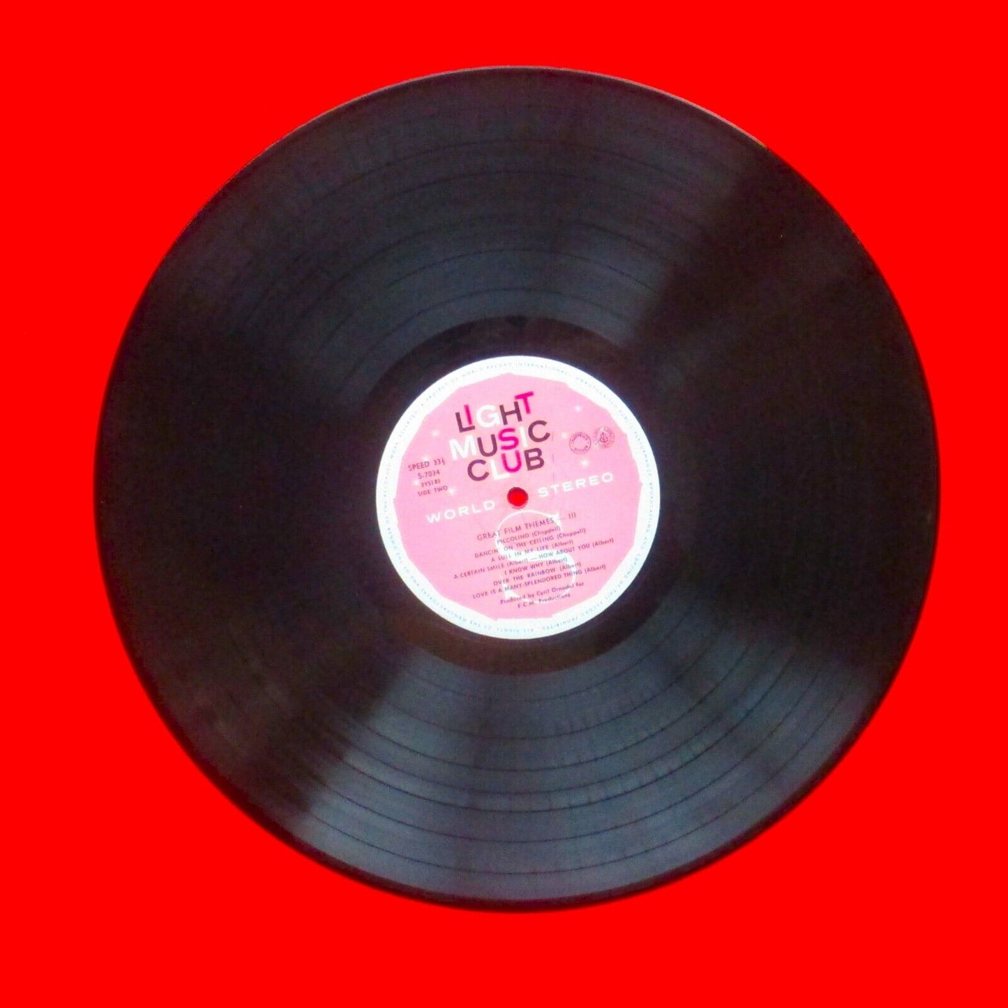 Bobby Richards' Orchestra Great Film Themes III Vinyl Album LP 1962 Pressing