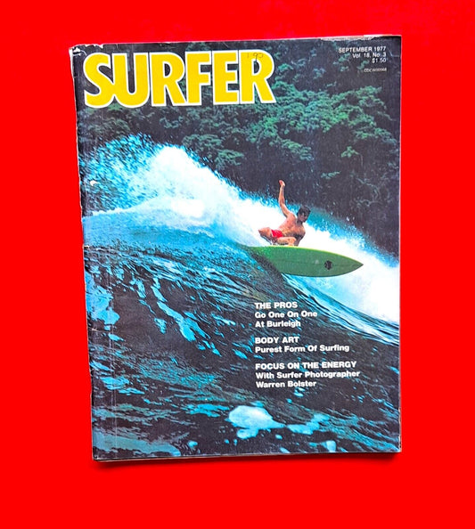 Surfer Magazine Vol 218 No 3 September 1977 Burleigh Body Art Warren Bolster