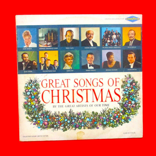 Great Songs Of Christmas By The Great Artists Of Our Time Album 4 LP Goodyear