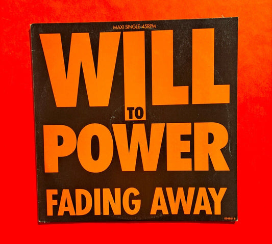 Will To Power Fading Away 12" Inch Single 1988 Australian Pressing