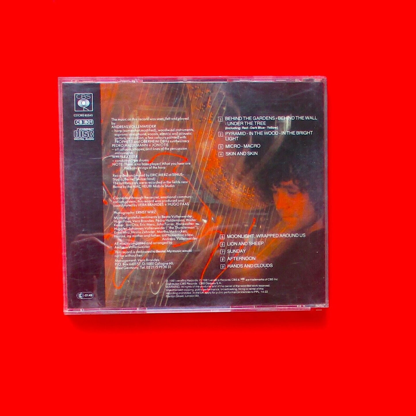 Andreas Vollenweider ...Behind The Gardens - Behind The Wall - Under The Tree CD