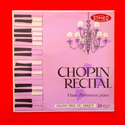 Chopin Vlado Perlemuter Chopin Récital Vinyl Album LP 1960s UK Pressing