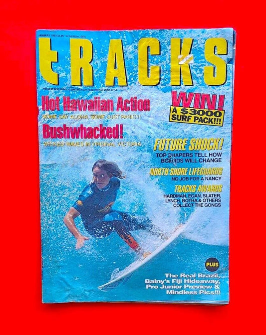 Tracks Magazine January 1993 Australian Surfing Hawaii Kelly Slater North Shore