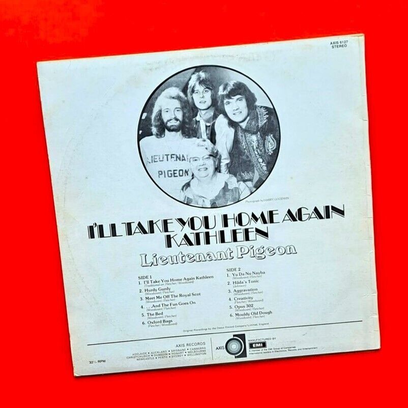 Lieutenant Pigeon ‎I'll Take You Home Again Kathleen Vinyl Album LP 1974