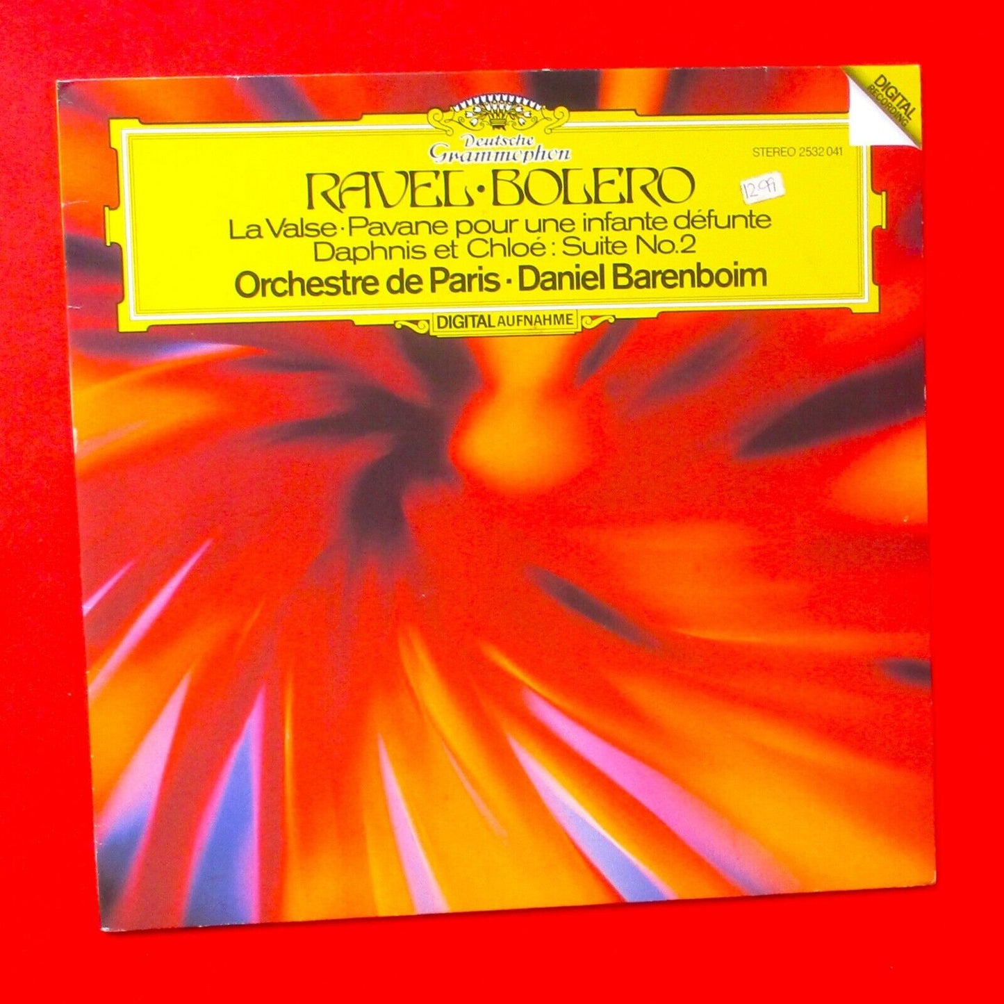 Ravel Orchestre De Paris Daniel Barenboim Bolero Vinyl LP 1982 Classical