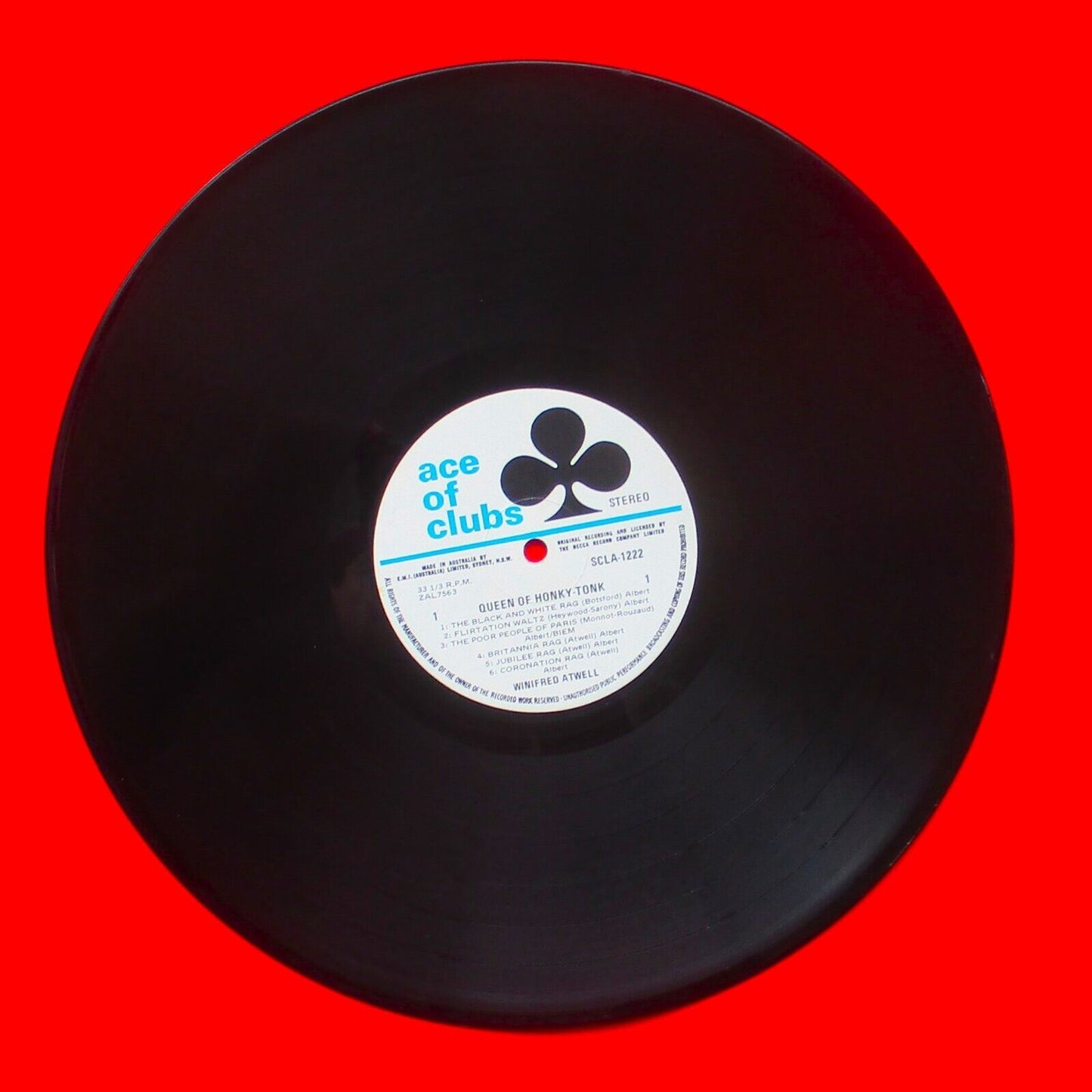 Winifred Atwell ‎Queen Of Honky Tonk Vinyl Album LP Australian Press Jazz