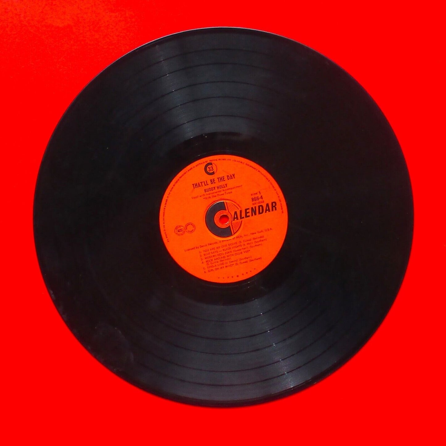 Buddy Holly ‎That'll Be The Day Vinyl Album LP 1966 Australian Mono