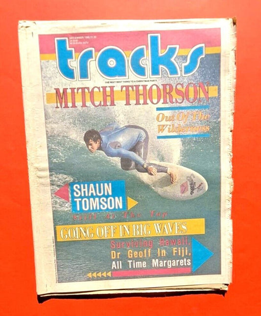 Tracks Magazine December 1986 Australian Surfing Mitch Thorson Shaun Tomson