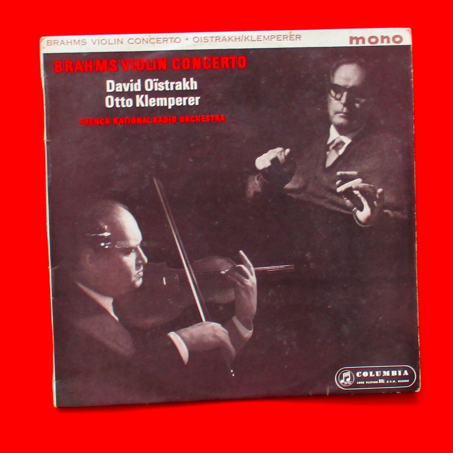David Oïstrakh Otto Klemperer Brahms Violin Concerto LP Australian Mono