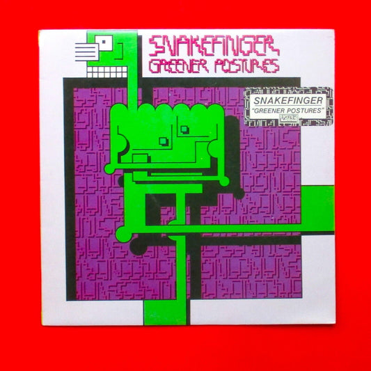 Snakefinger ‎Greener Postures Vinyl Album LP 1980 New Zealand Ralph Records