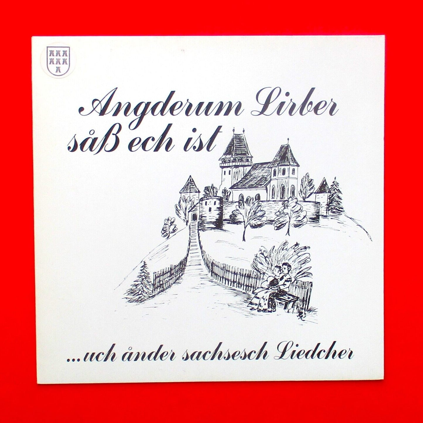Angderm Lirber Såß Ech Ist Vinyl Album LP 1983 EMI German Pop with Insert