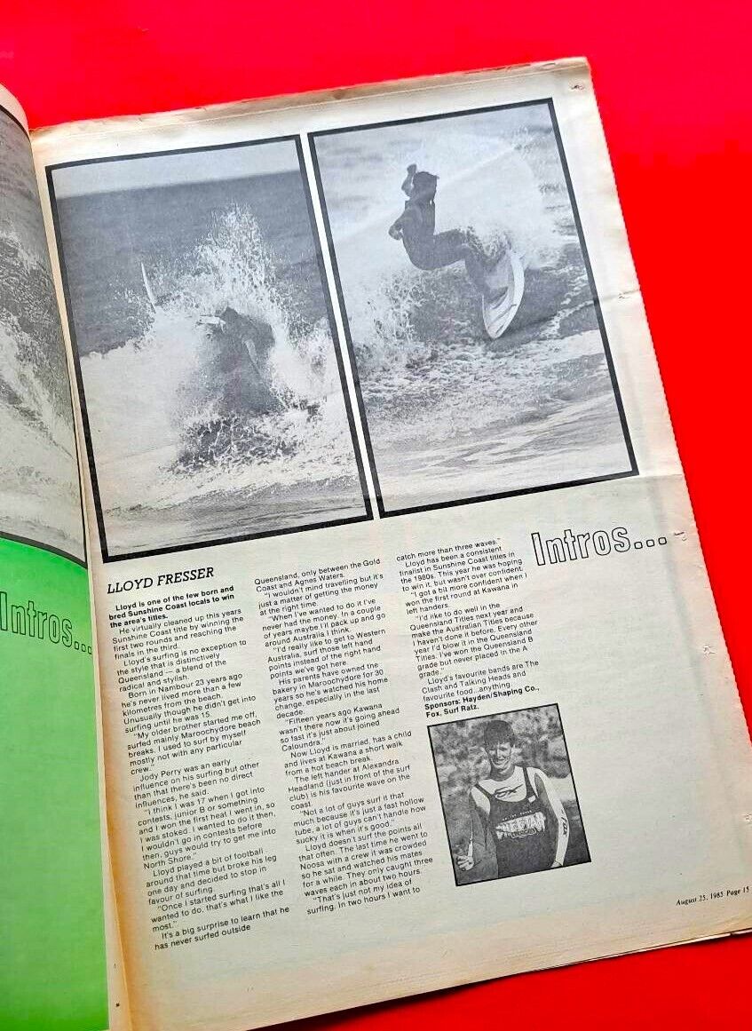 Line Up #48 August 1985 Queensland Australia Surf Mag Tom Carroll South Africa