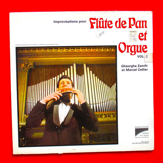 Gheorghe Zamfir Marcel Cellier Pan Flute And Organ Vol. 3 Vinyl Album LP Swiss