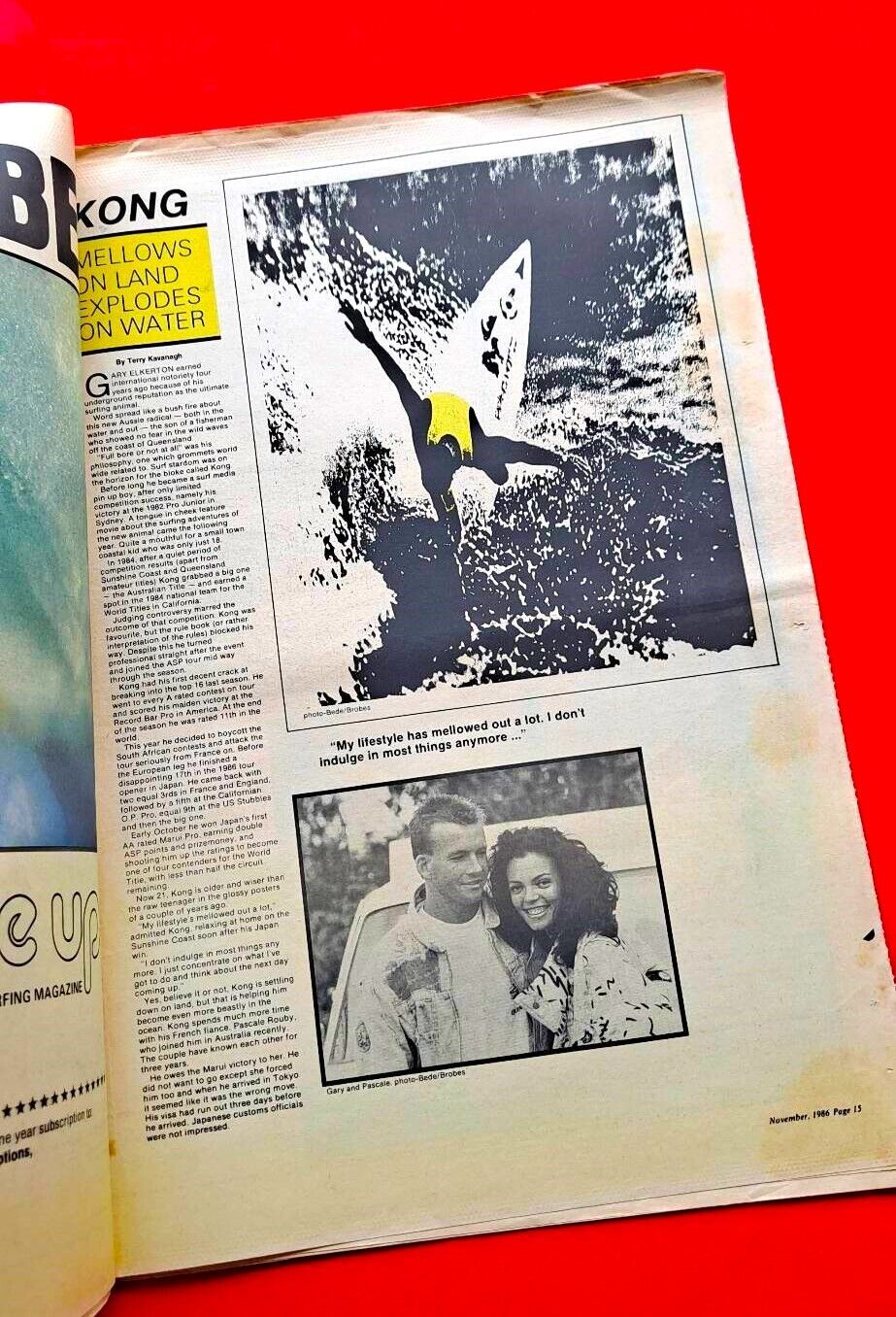Line Up #61 November 1986 Queensland Australia Surf Mag Kawana Kong Explodes