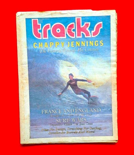 Tracks Magazine October 1984 Australian Surfing France & England Chappy Jennings