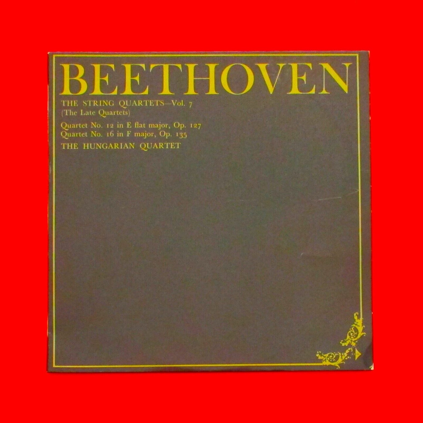 Beethoven The String Quartets, Vol. 7 Vinyl Album LP 1969 Australian Press