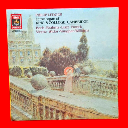 Philip Ledger At The Organ Of King's College LP 1976 Direct Metal Master Angel