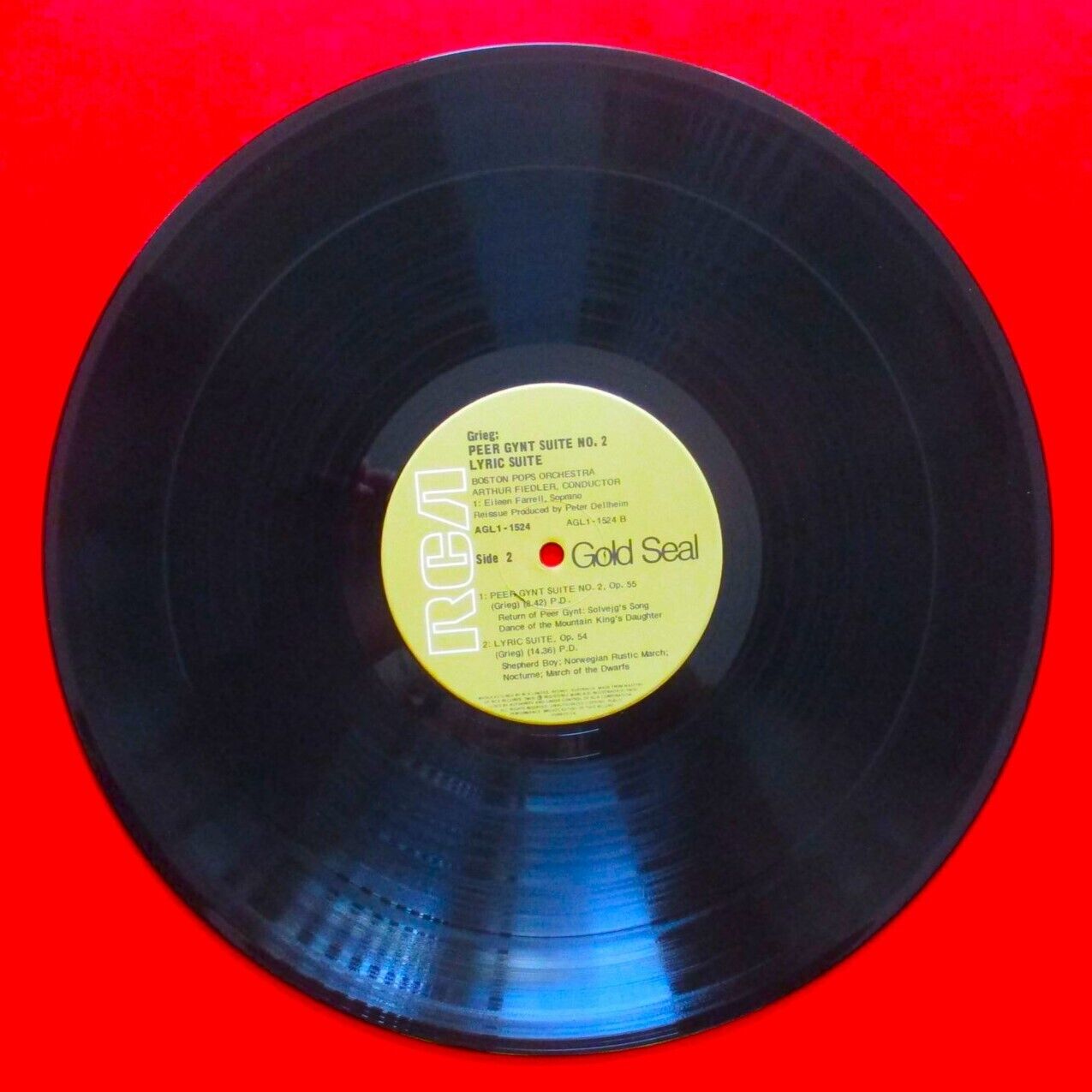 Grieg Peer Gynt Suites Nos. 1 & 2 / Lyric Suite Vinyl Album LP 1976 Australian