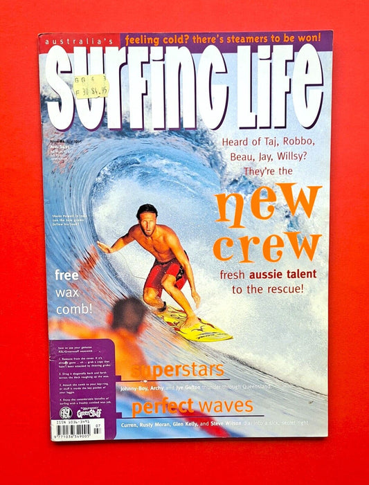 Australian Surfing Life Magazine Issue 82 July 1995 Taj Robbo Beu The New Crew