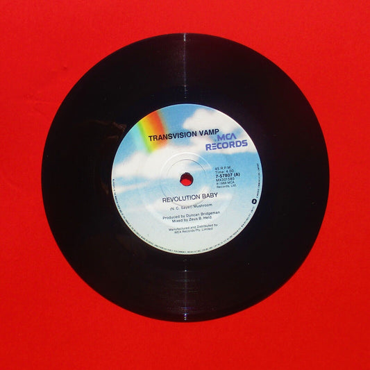 Transvision Vamp ‎Revolution Baby Vinyl 7" Single 1988 Australian Pressing